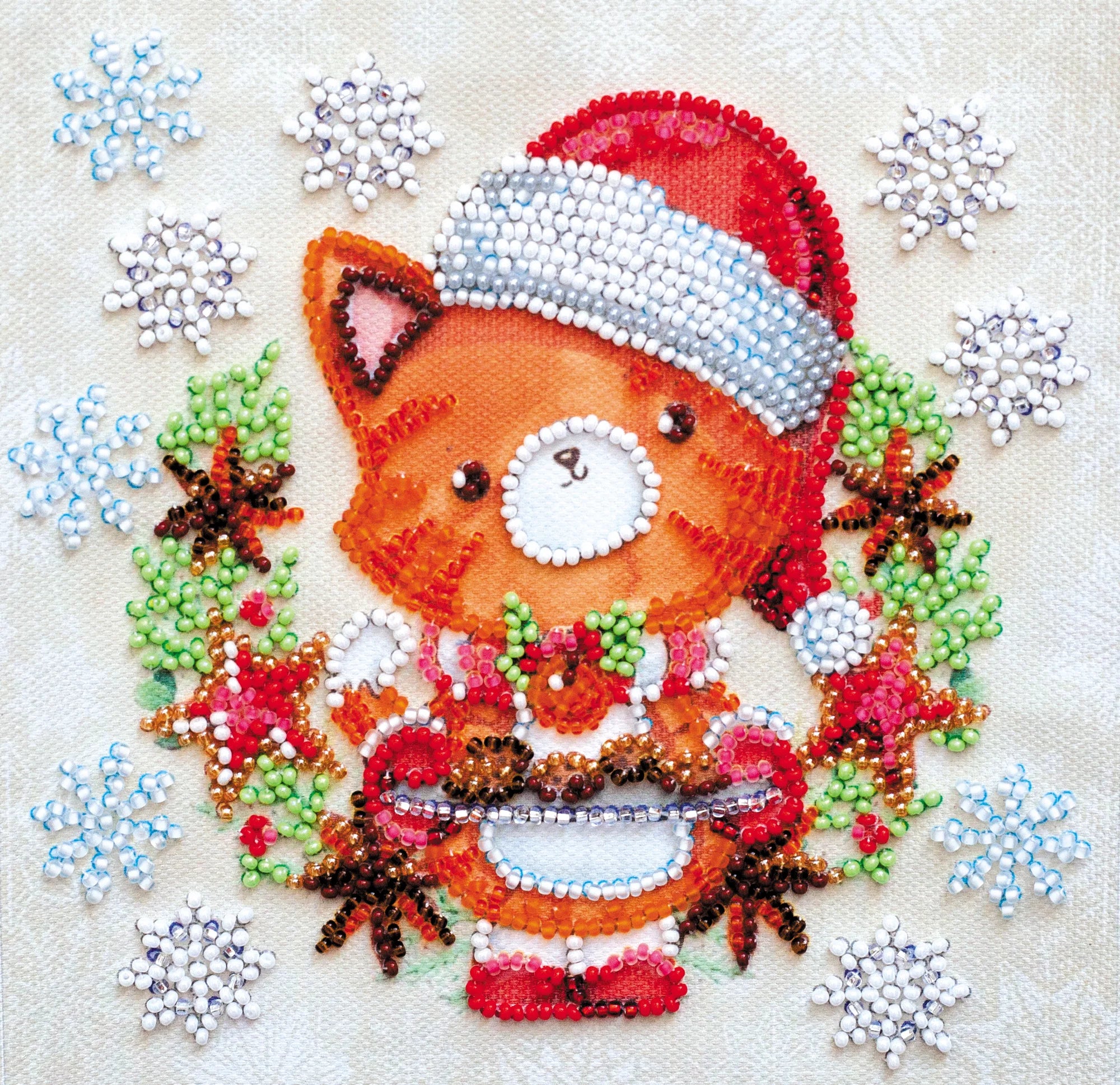Bead Embroidery Kit Mini Bead embroidery kit Christmas cookies