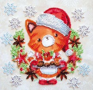 Bead Embroidery Kit Mini Bead embroidery kit Christmas cookies