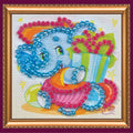 Magnets Bead Embroidery Kit Mini Magnets Bead embroidery kit Baby elephant