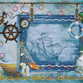 Photo Frame Bead Embroidery Kit Photo frame kit for bead embroidery Photo frame kit for bead embroidery "Treasures from the sea