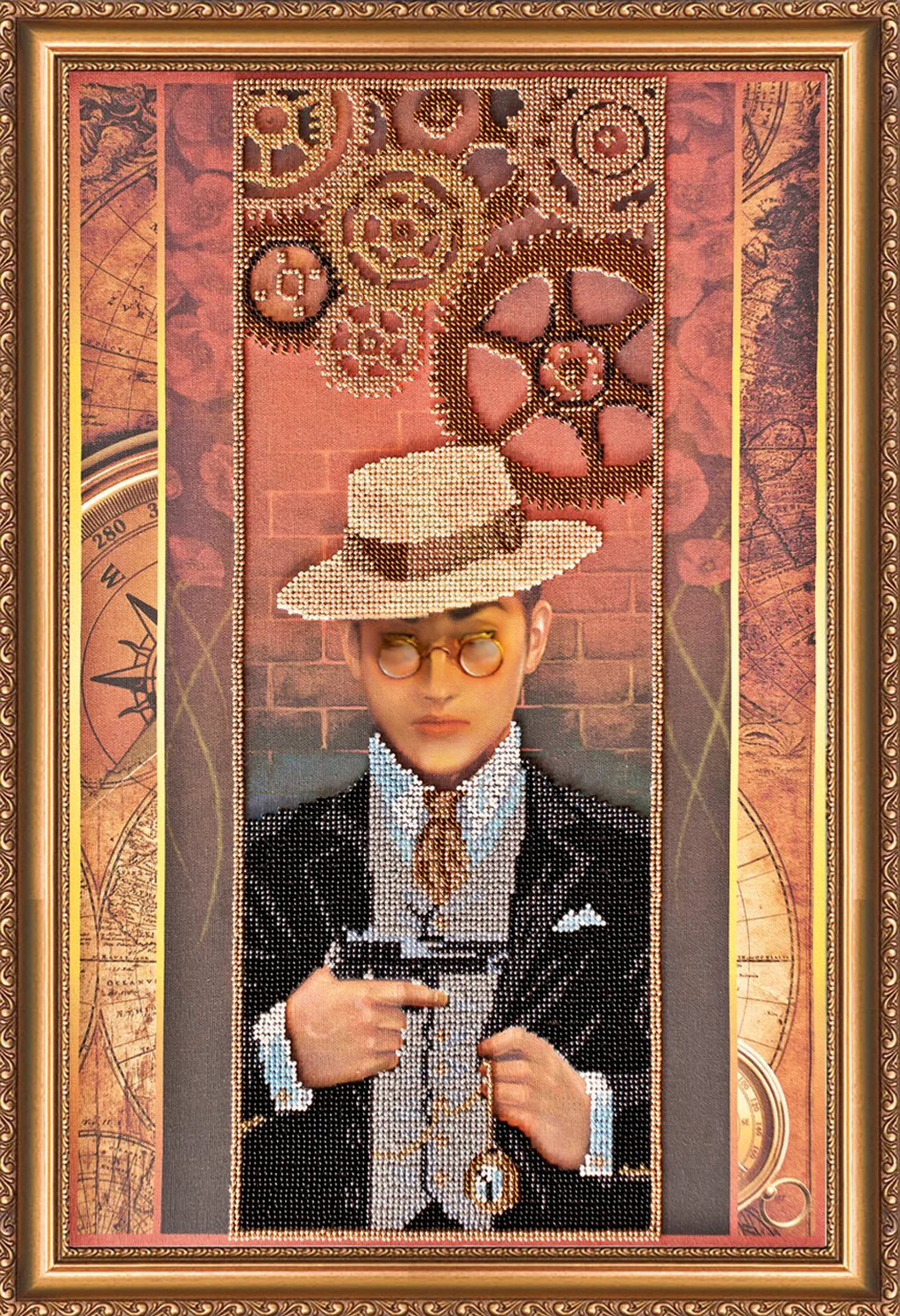 Bead Embroidery Kit Main Bead Embroidery Kit Gangster