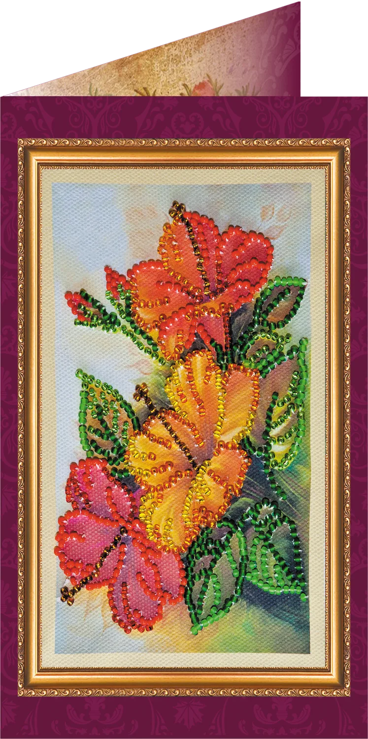 Postcards Bead Embroidery Kit Postcard Bead embroidery kit Happy 8th of March (Women's Day) – 7
