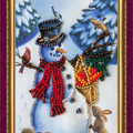 Postcards Bead Embroidery Kit Postcard Bead embroidery kit Merry Christmas – 2