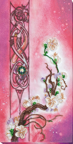 Bead Embroidery Kit Main Bead Embroidery Kit Sakura blossom