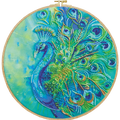 Bead Embroidery Kit Main Bead Embroidery Kit Royal peacock