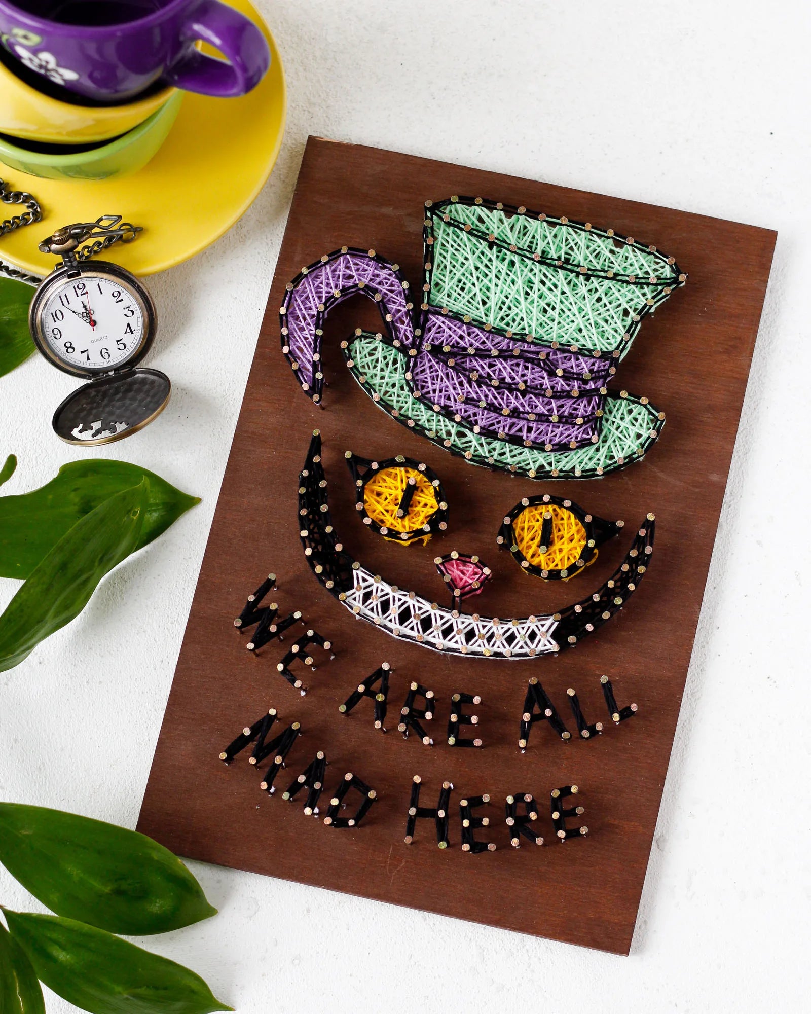 String Art Kit Creative Kit/String Art Cat Cheshire