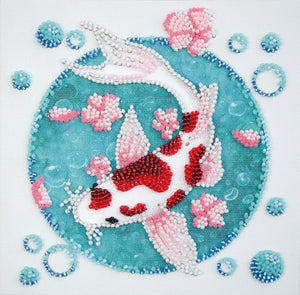 Bead Embroidery Kit Mini Bead embroidery kit Koi carp