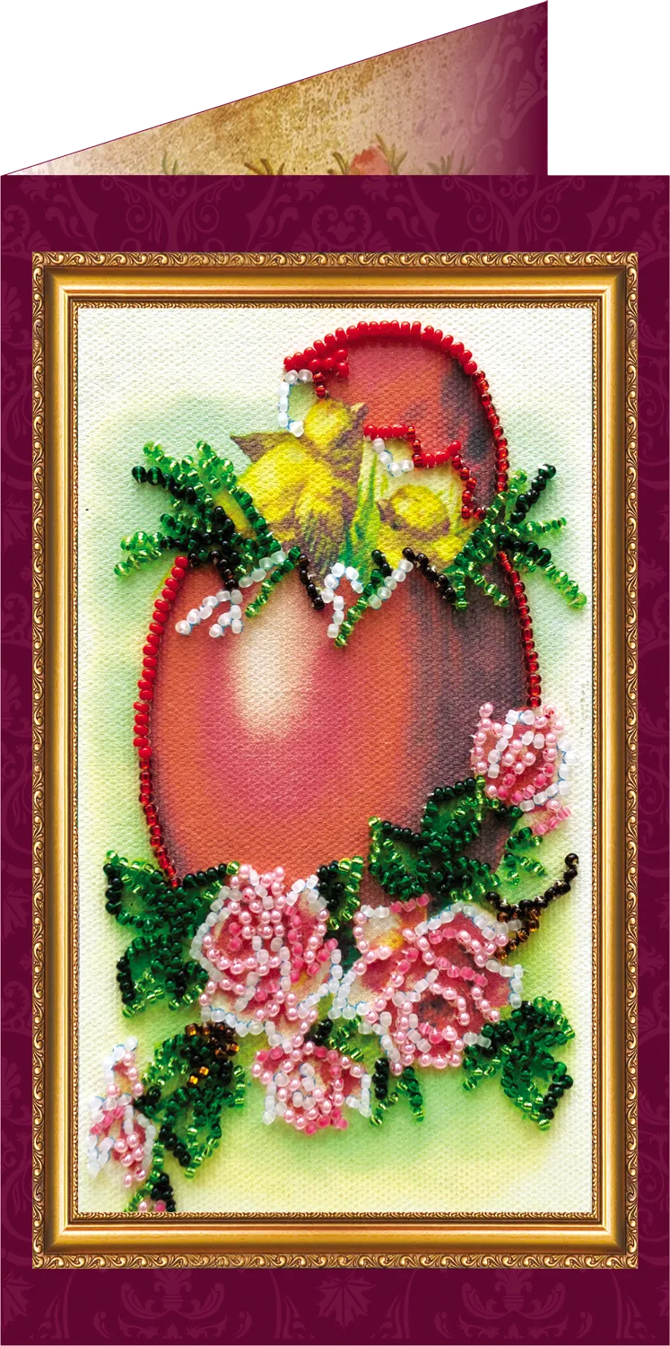Postcards Bead Embroidery Kit Postcard Bead embroidery kit Easter – 5