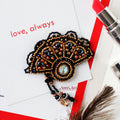 Brooch Embroidery Kit Decoration Fan