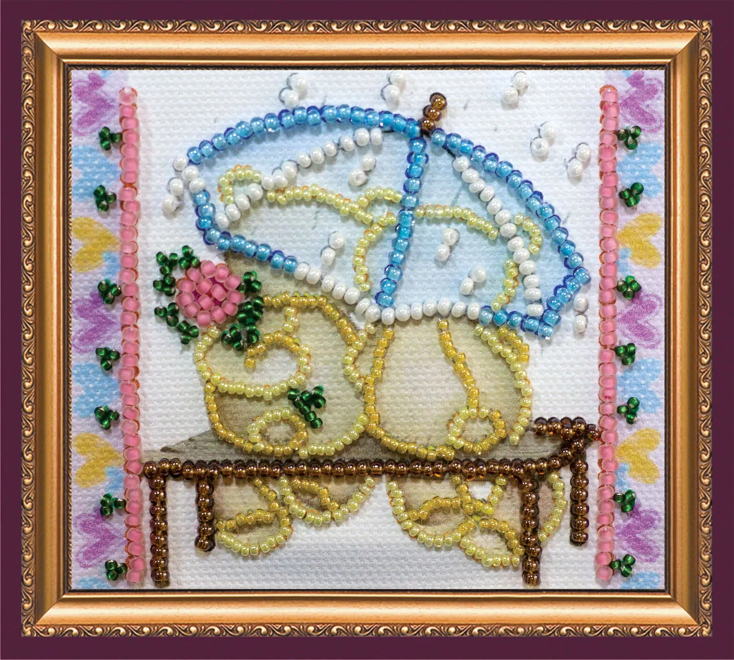 Magnets Bead Embroidery Kit Magnets Bead embroidery kit Umbrella and Flower