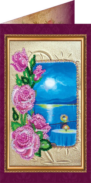 Postcards Bead Embroidery Kit Postcard Bead embroidery kit South night – 1