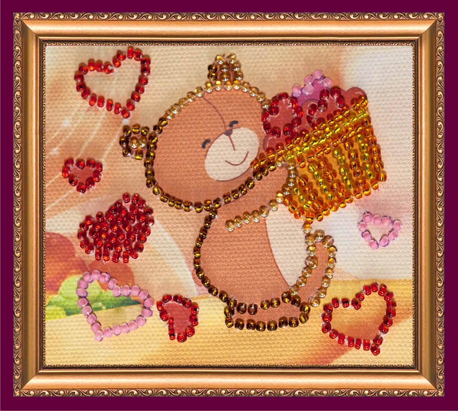 Magnets Bead Embroidery Kit Magnets Bead embroidery kit A basket of happiness