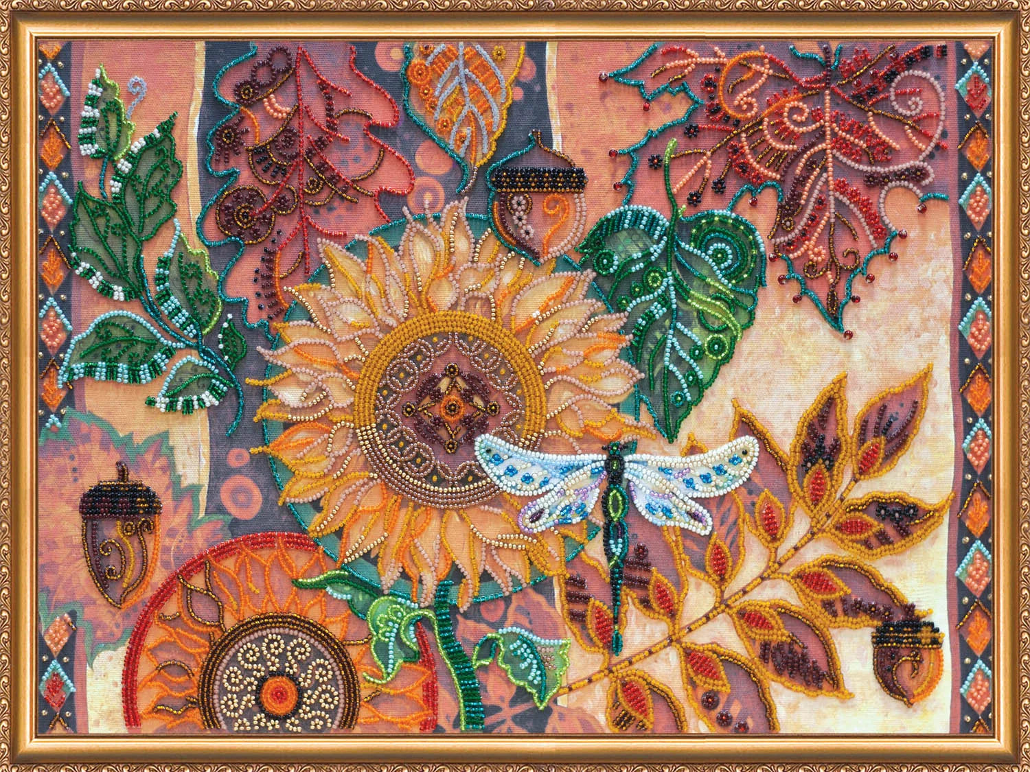 Bead Embroidery Kit Main Bead Embroidery Kit Leaf fall