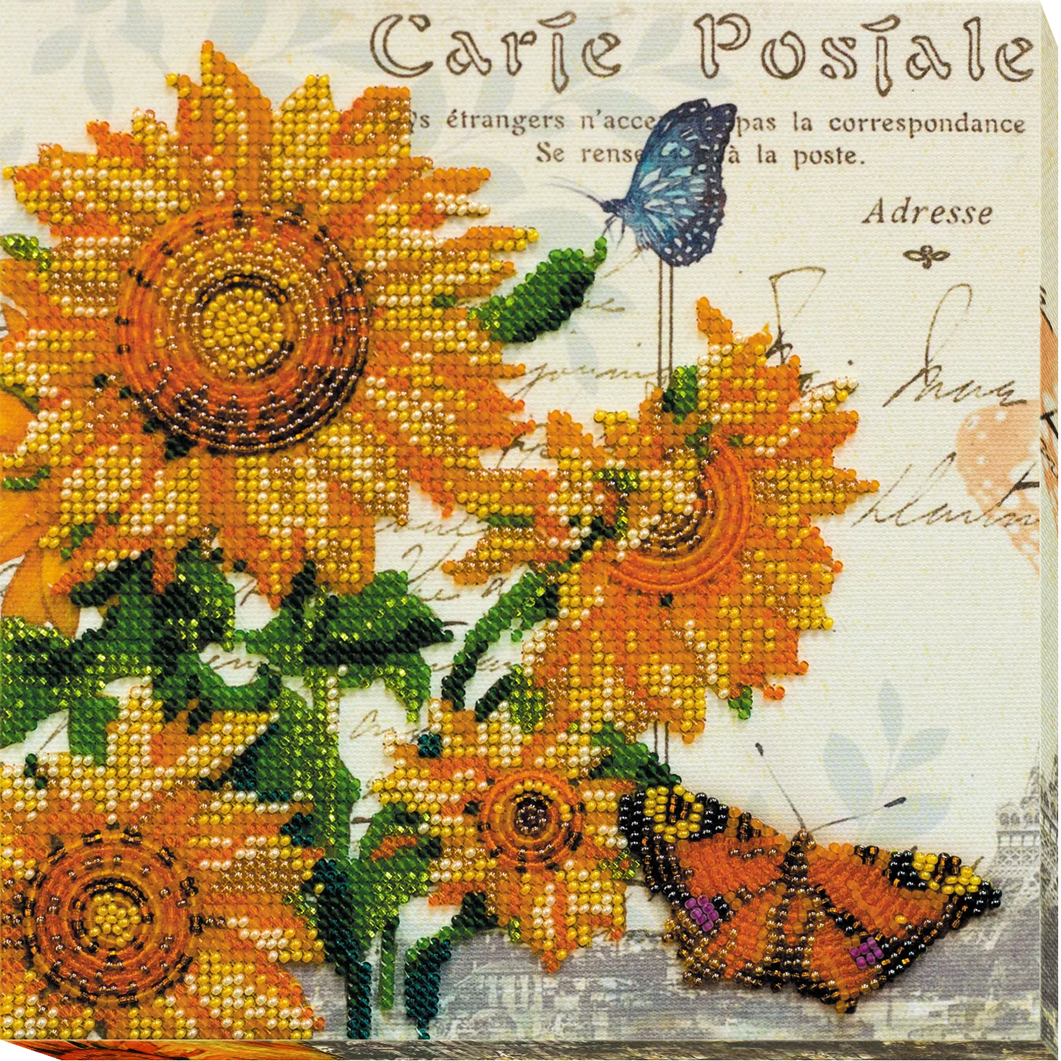 Bead Embroidery Kit Mid-sized bead embroidery kit Sunny mood