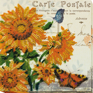 Bead Embroidery Kit Mid-sized bead embroidery kit Sunny mood