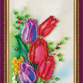 Postcards Bead Embroidery Kit Postcard Bead embroidery kit Happy 8th of March (Women's Day) – 9