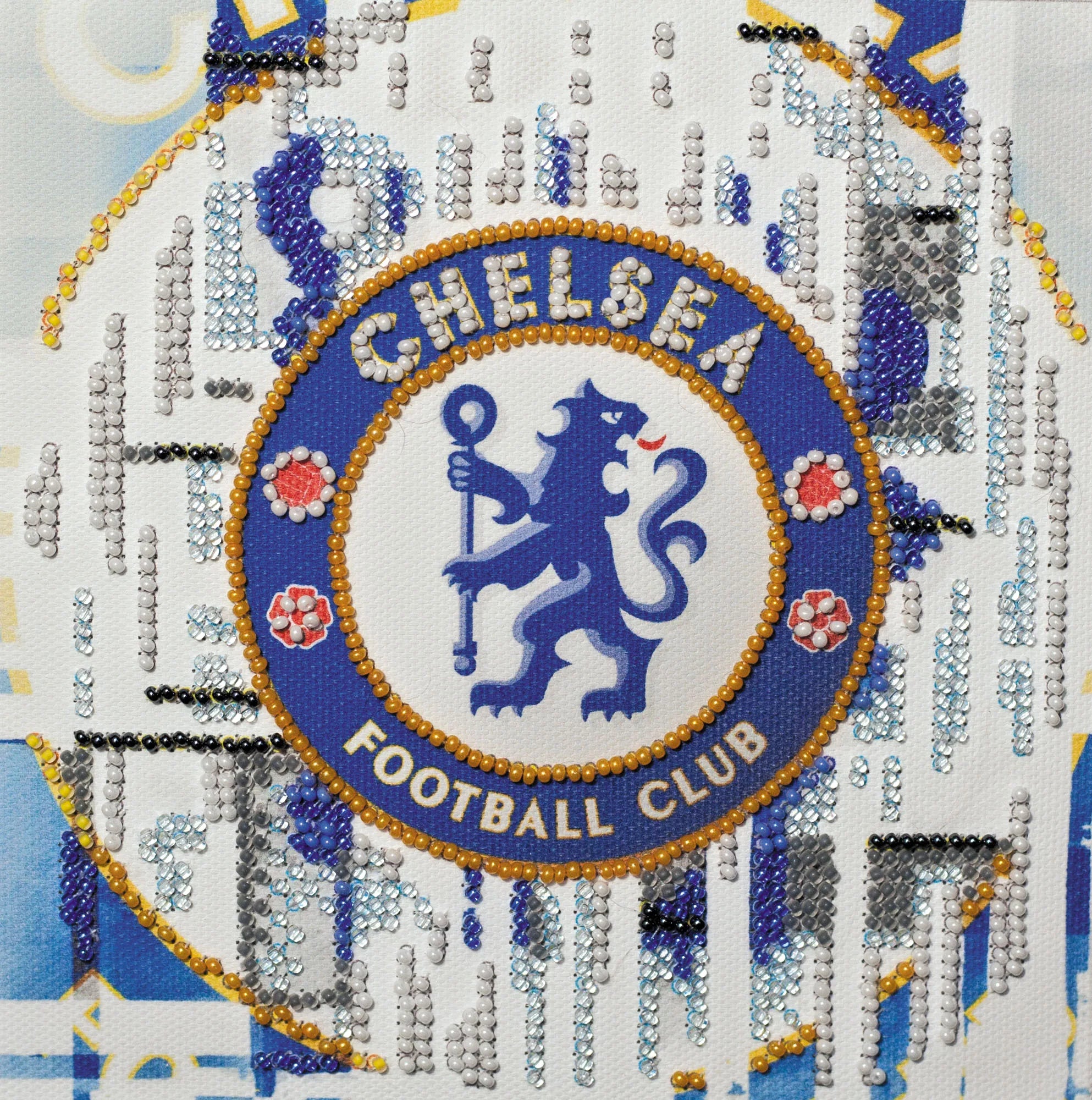 Bead Embroidery Kit Mini Bead embroidery kit FC Chelsea