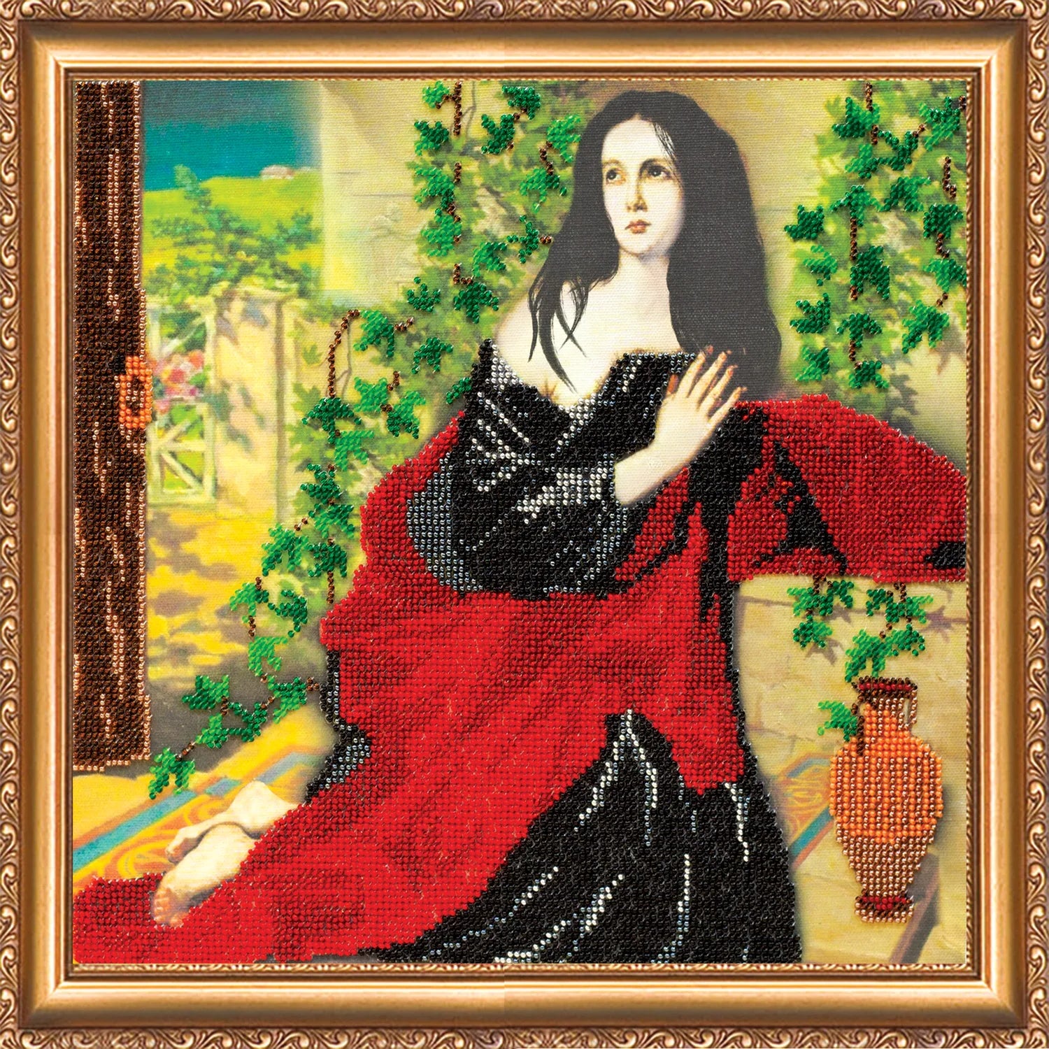 Bead Embroidery Kit Main Bead Embroidery Kit The Magdalen in Penitence