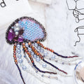 Brooch Embroidery Kit Decoration Jelly-fish