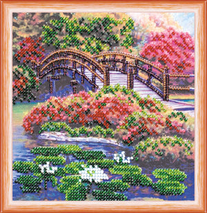 Bead Embroidery Kit Mini Bead embroidery kit Flowers in the pond
