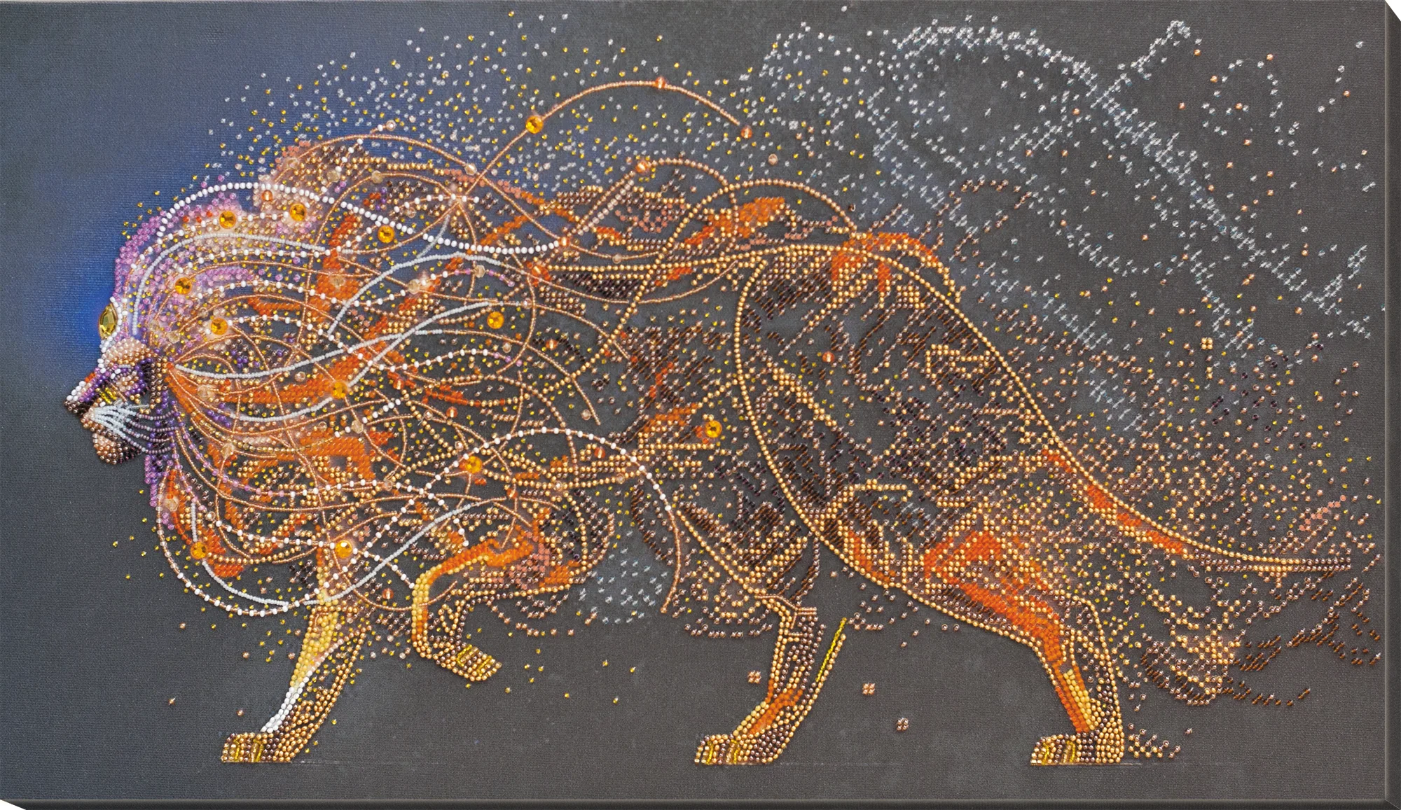 Bead Embroidery Kit Main Bead Embroidery Kit Golden lion