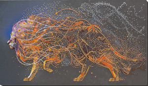 Bead Embroidery Kit Main Bead Embroidery Kit Golden lion