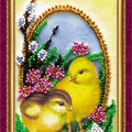 Postcards Bead Embroidery Kit Postcard Bead embroidery kit Easter – 3