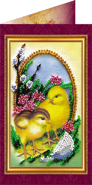 Postcards Bead Embroidery Kit Postcard Bead embroidery kit Easter – 3