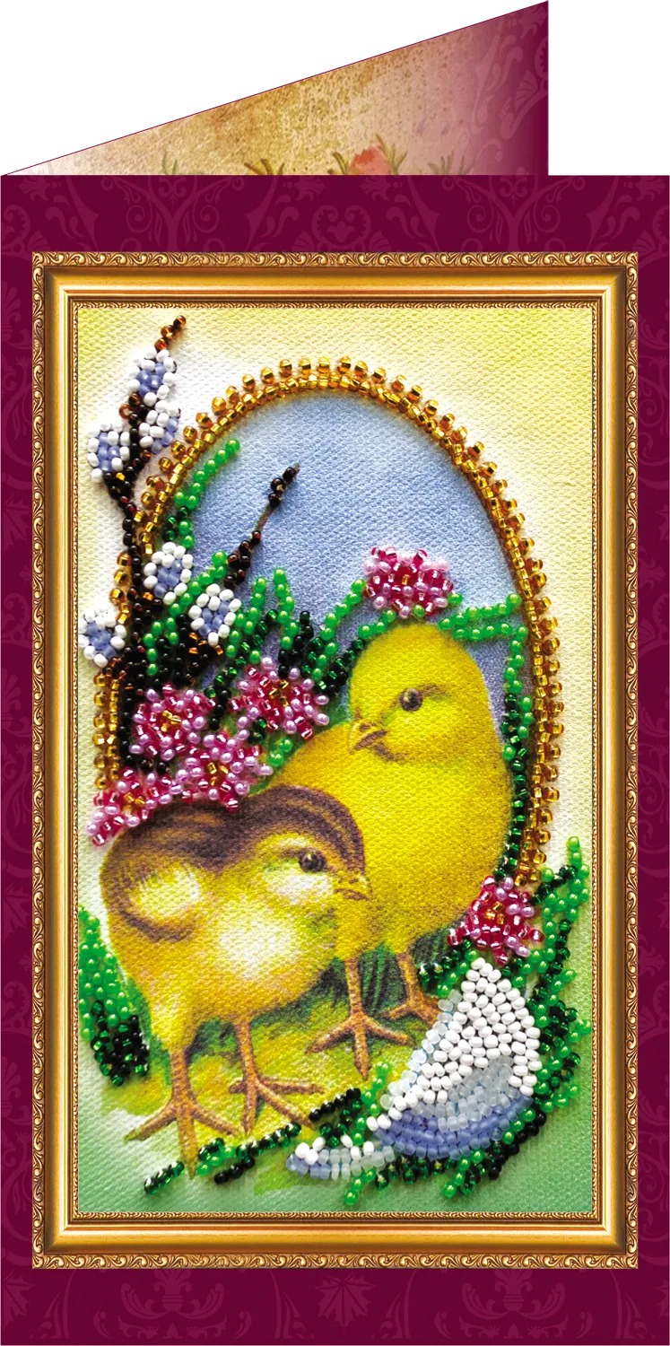 Postcards Bead Embroidery Kit Postcard Bead embroidery kit Easter – 3