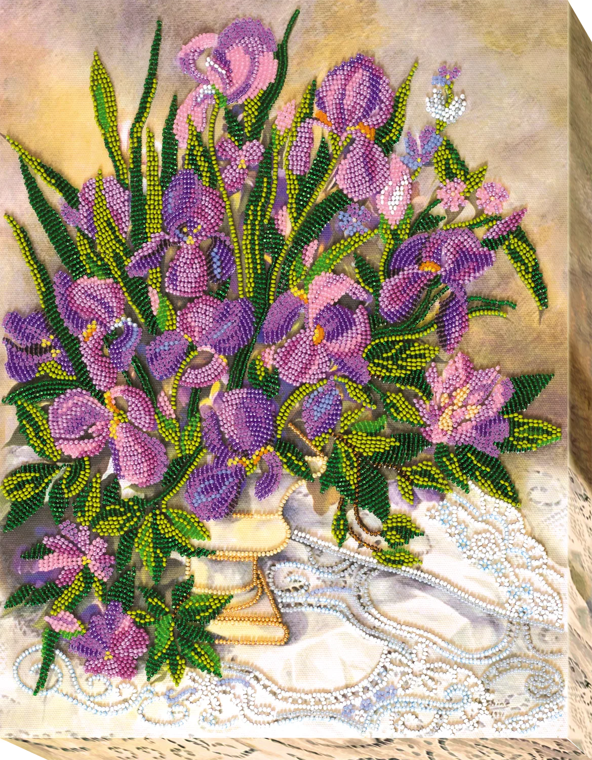Bead Embroidery Kit Main Bead Embroidery Kit Flower lace