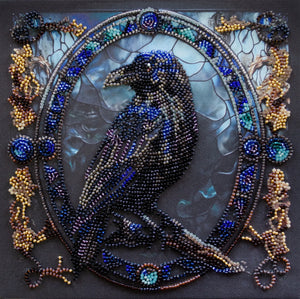 Bead Embroidery Kit Mid-sized bead embroidery kit Shade of night