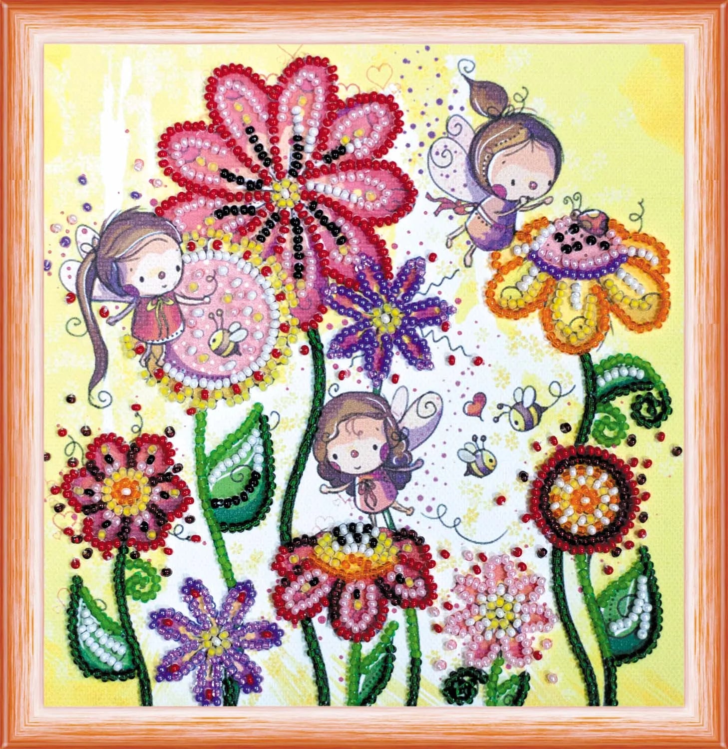 Bead Embroidery Kit Mini Bead embroidery kit Colored moths