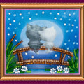 Magnets Bead Embroidery Kit Magnets Bead embroidery kit Moon cats