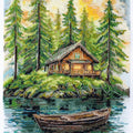 Cross Stitch Kit Cross-stitch kits Silence in tha forest