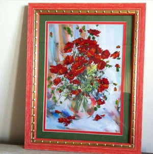 Bead Embroidery Kit Main Bead Embroidery Kit Poppies