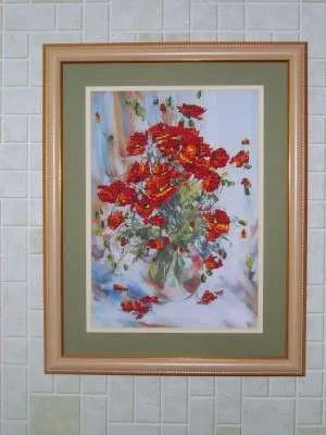 Bead Embroidery Kit Main Bead Embroidery Kit Poppies
