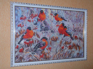 Bead Embroidery Kit Main Bead Embroidery Kit Bullfinches