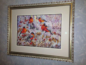 Bead Embroidery Kit Main Bead Embroidery Kit Bullfinches