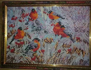 Bead Embroidery Kit Main Bead Embroidery Kit Bullfinches