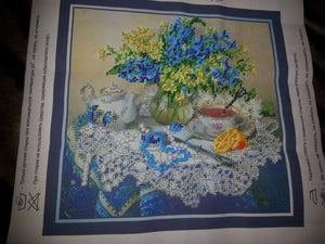 Bead Embroidery Kit Main Bead Embroidery Kit Forget-me-nots