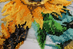 Bead Embroidery Kit Main Bead Embroidery Kit Flowers of the Sun