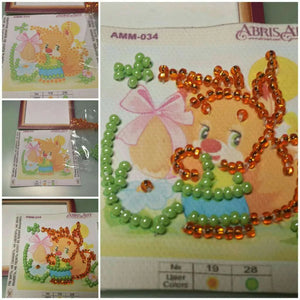 Magnets Bead Embroidery Kit Mini Magnets Bead embroidery kit Squirrel