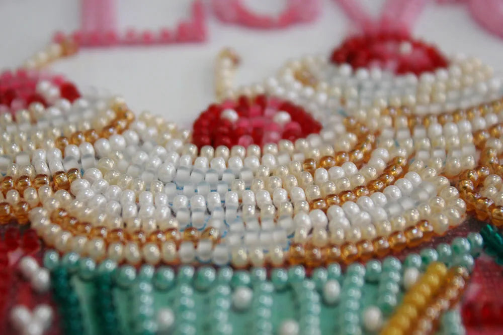 Bead Embroidery Kit Mid-sized bead embroidery kit Baked with love
