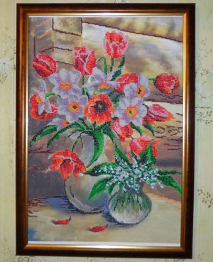 Bead Embroidery Kit Main Bead Embroidery Kit Breath of Spring