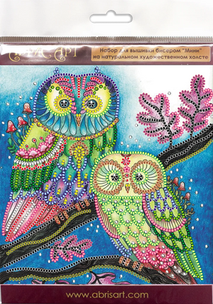 Bead Embroidery Kit Mini Bead embroidery kit Night couple