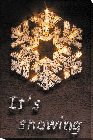 String Art Kit Creative Kit/String Art Snowflake