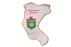 Magnets Bead Embroidery Kit Kits for embroidery with beads magnets "Map of Ukraine" Rivne region