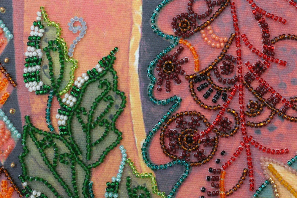 Bead Embroidery Kit Main Bead Embroidery Kit Leaf fall