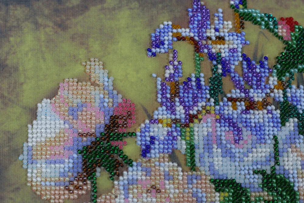 Bead Embroidery Kit Fancy peonies