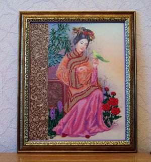 Bead Embroidery Kit Emperor's garden